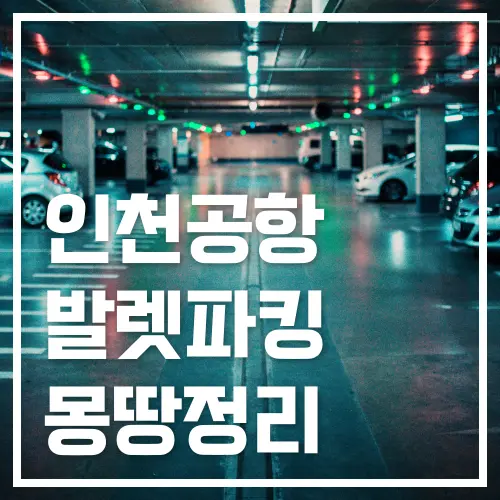 인천공항 주차대행 예약, 요금, 이용방법, 무료제휴카드 요약 1 인천공항 주차대행