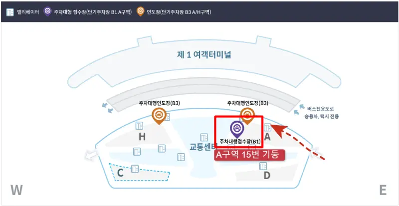 인천공항 1터미널 주차대행 접수