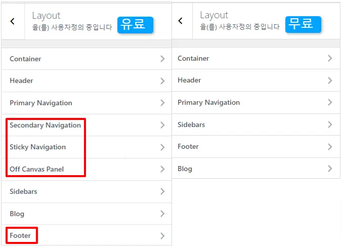 워드프레스 테마 : GeneratePress(제너레이트프레스) 유료 설치 및 테마 꾸미기 설정 11 제너레이트프레스 레이아웃